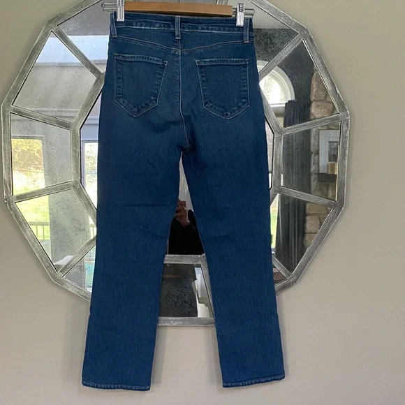 L'AGENCE Women's Straight-Leg Jeans in Deep Blue Denim - Picture 3 of 3